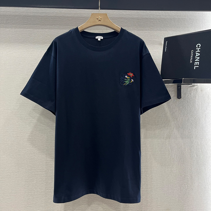 로에베 꽃 자수 토템 Tee