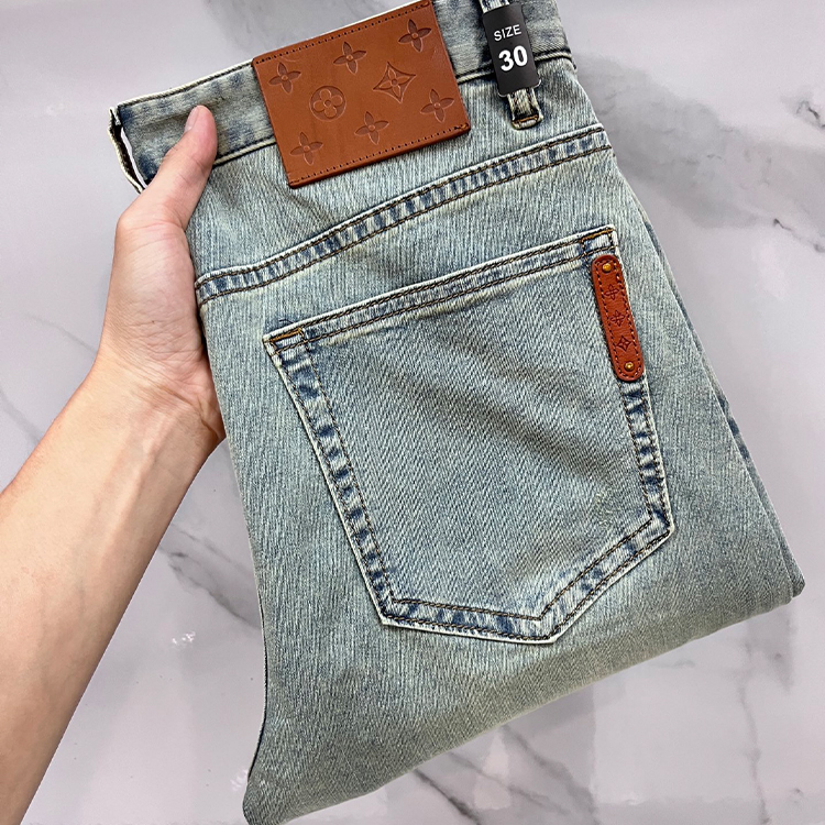 루이비통 Lv 2025SS 초봄 신상품 얇고 튼튼한 캐주얼 청바지