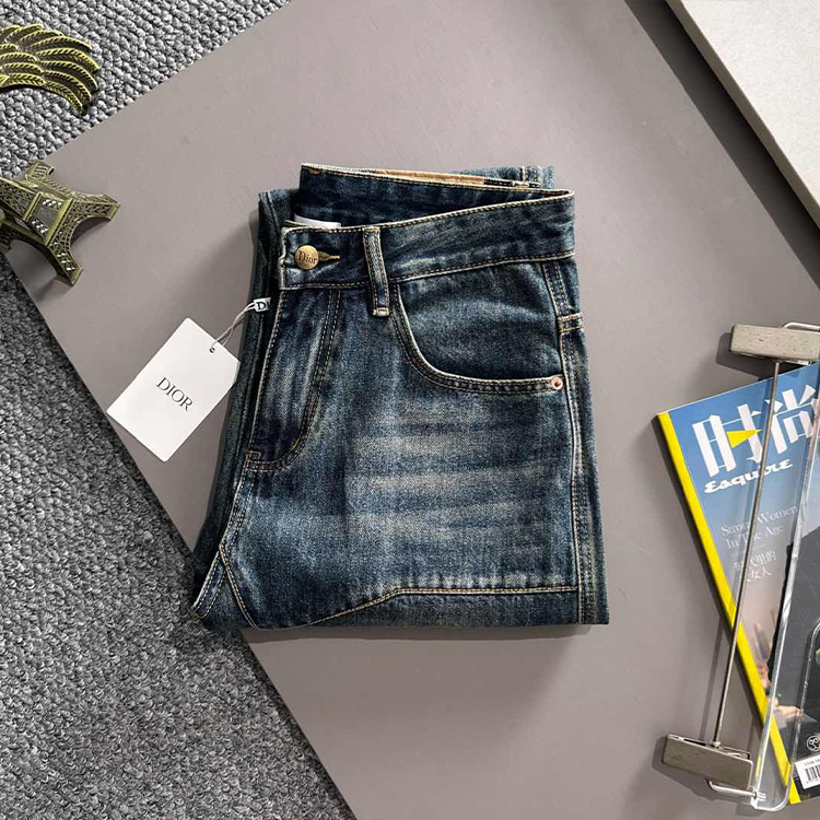 디올 2025 포시즌 루즈 진 스트레이트 팬츠