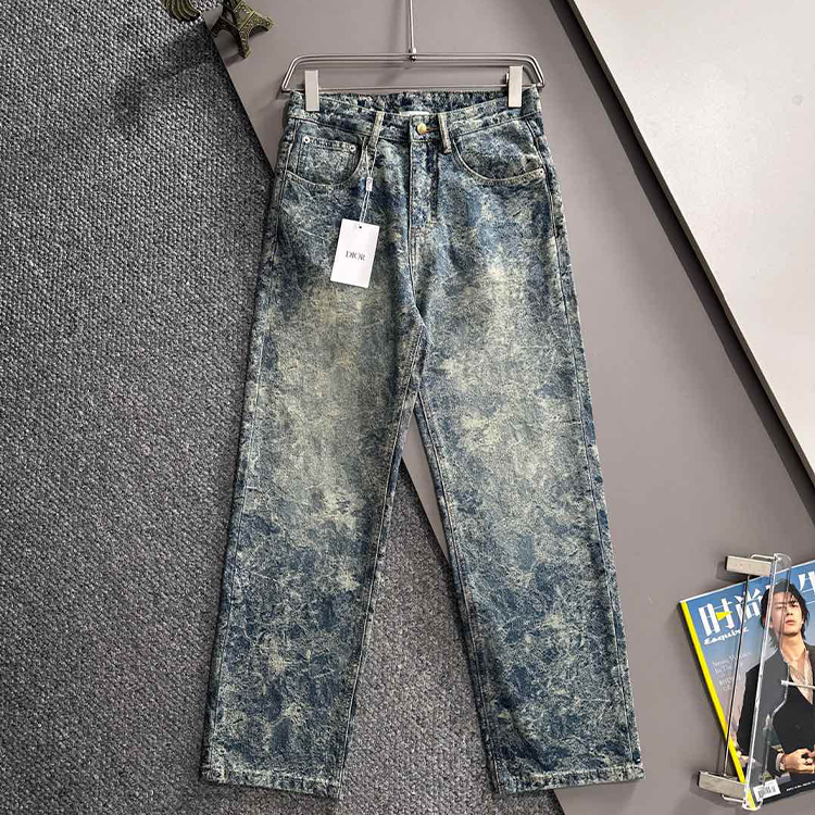 디올 2025 포시즌 루즈 진 스트레이트 팬츠