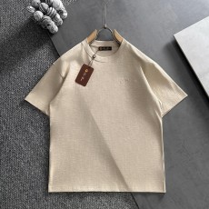 로로피아나 커플 남녀공용 반팔 라운드넥 티셔츠