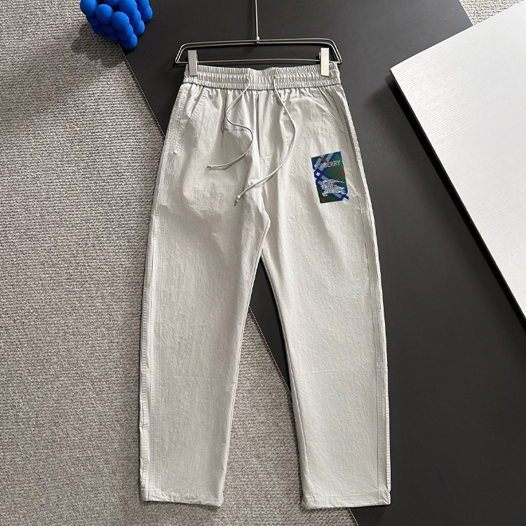 버버리 2025 봄/여름 신상품 신축성 캐주얼 팬츠