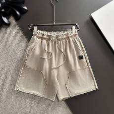 발렌시아가 2025 봄/여름 신상품 하이엔드 엘라스틱 밴드 캐주얼 솔리드 컬러 루즈 쇼츠