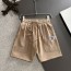 펜디 2025 봄/여름 신상품 신축성 있는 밴드 캐주얼 솔리드 컬러 루즈 쇼츠