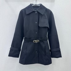 펜디 송혜교의 템퍼러먼트 롱 벨트 윈드브레이커