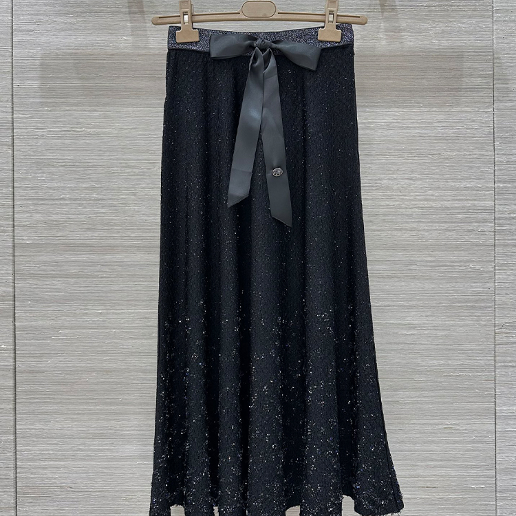 샤넬 셀러브리티 스타일 25p 고급 롱 스커트