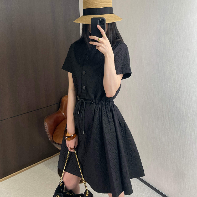 디올 엠보싱 자카드 드레스