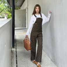 펜디 FF 브라운 오버올 클래식 바지