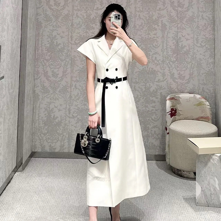 디올 2025 초가을 신상 롱 베스트 드레스