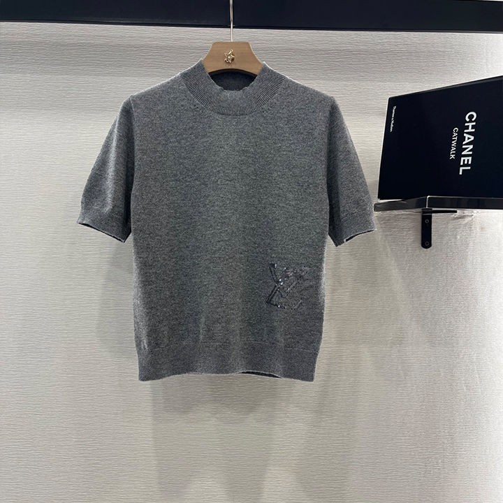 루이비통 스팽글 레터 니트 반소매