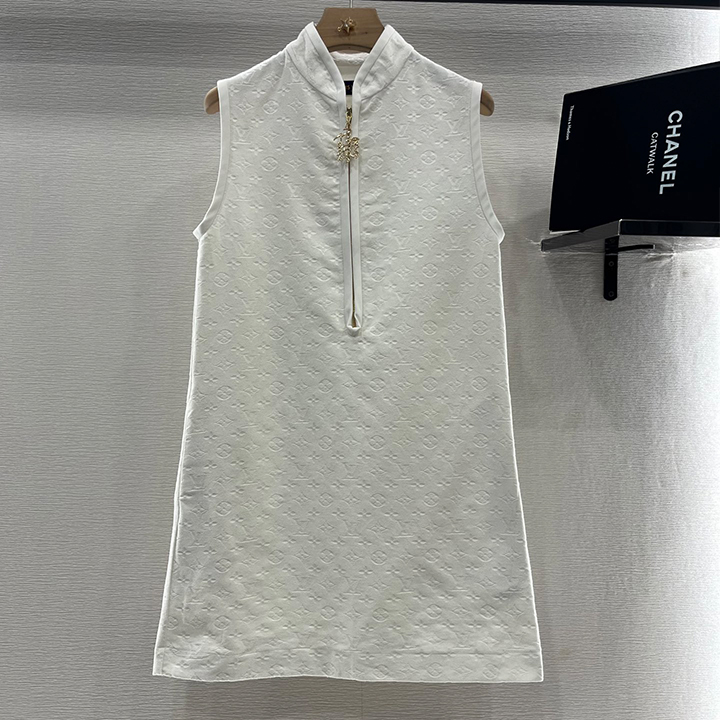 루이비통 지퍼 엠보싱 탱크 드레스