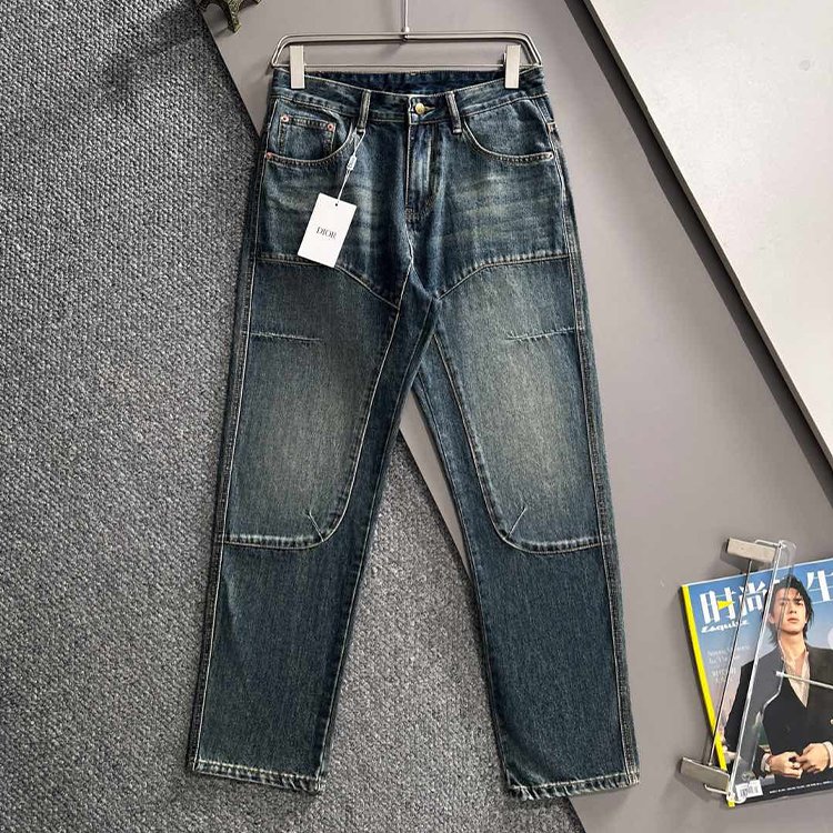 디올 2025 포시즌 루즈 진 스트레이트 팬츠