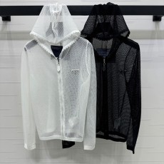프라다 맞춤 수입 소재의 질감, 편안하고 통기성 좋은 후드 캐주얼 재킷
