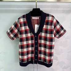 발렌티노 플레드 니트 가디건