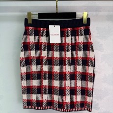 발렌티노 플레드 니트 스커트