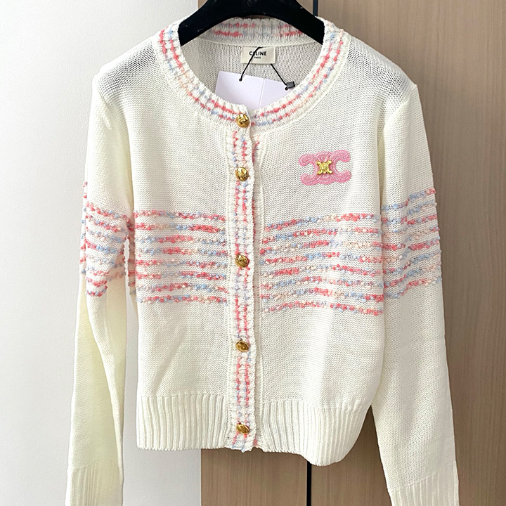 샤넬 니트 라운드넥 긴팔 가디건