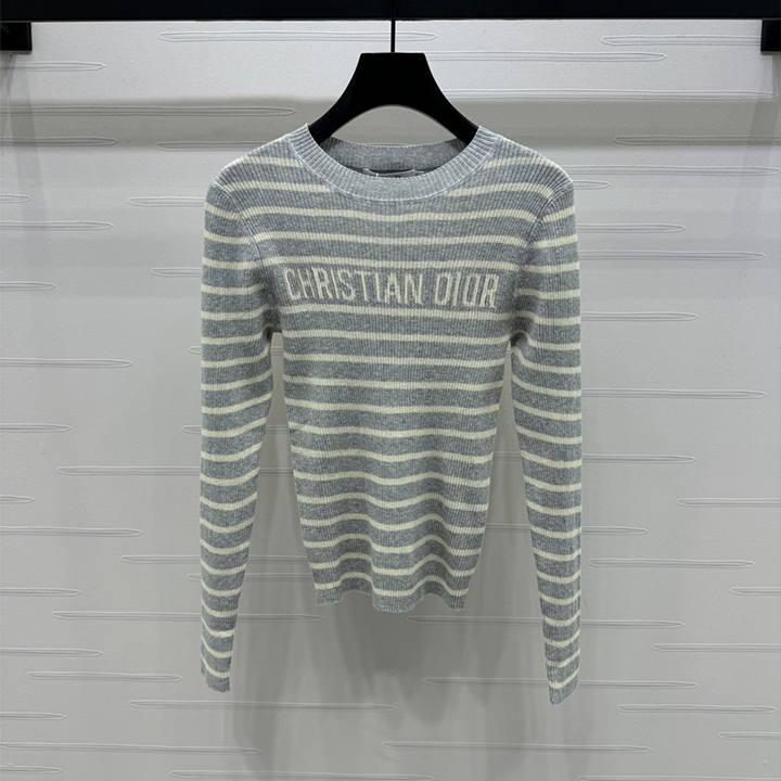 디올 스트라이프 니트 긴팔