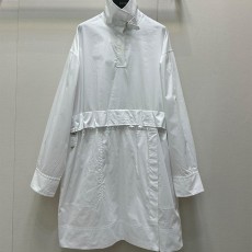 에르메스 버클 허리 조절 셔츠 드레스