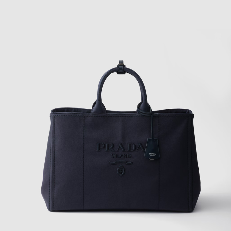 프라다 리넨 혼방 토트백 2VG131