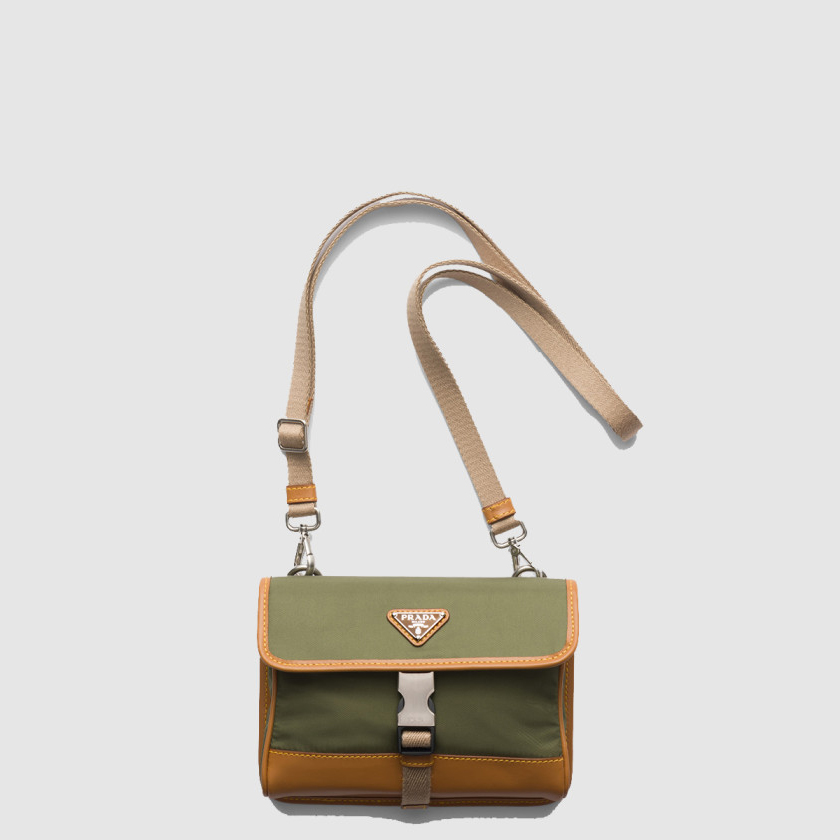 프라다 리나일론 및 가죽 스마트폰 케이스 2ZH108