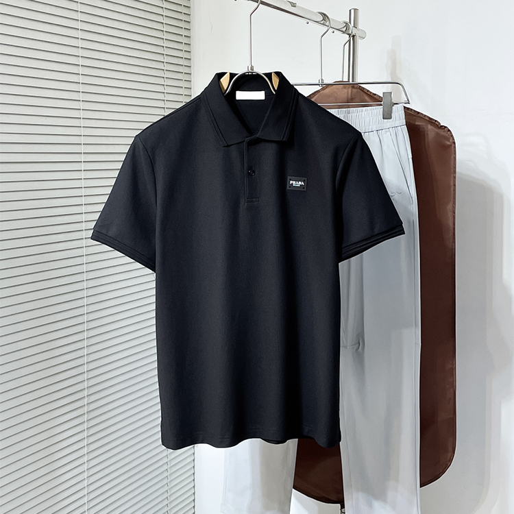 프라다 남성 캐주얼 반팔 고급 맞춤형