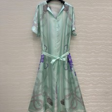 에르메스 초가을 신상 카프탄 슬릿 드레스