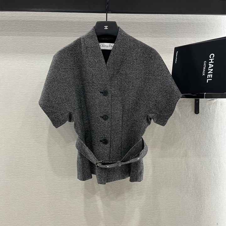 디올 벨트 실루엣 코트