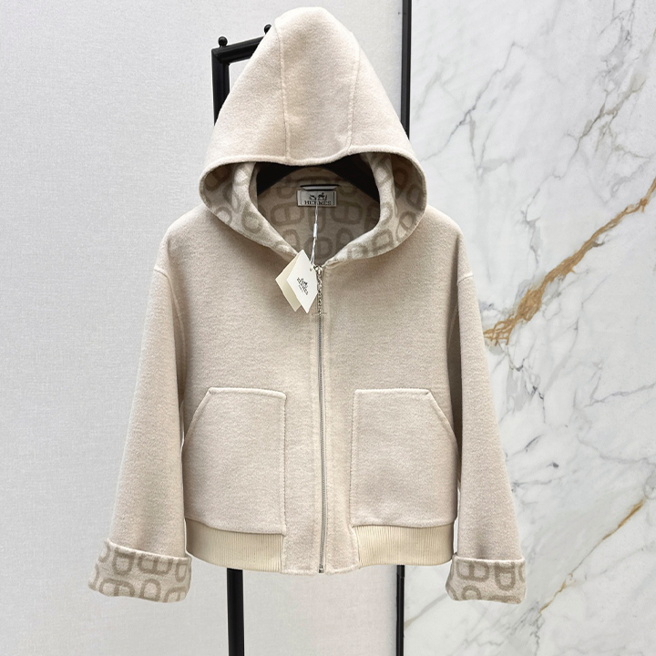 에르메스 캐시미어 숏 코트