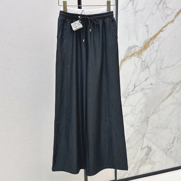 로에베 엘라스틱 웨이스트 스트레이트 팬츠