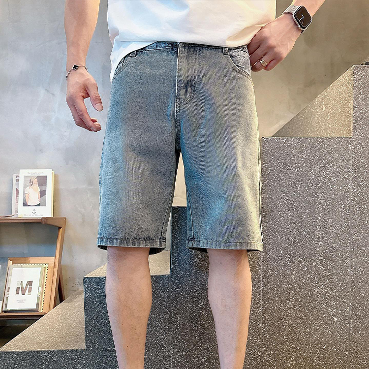 루이비통 오리지널 데님 반바지, 브랜드 클래식 로고 디자인