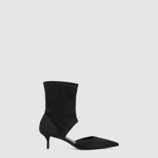 알라이아 스트레치 스웨이드 로우 부츠 AA3B102CK311