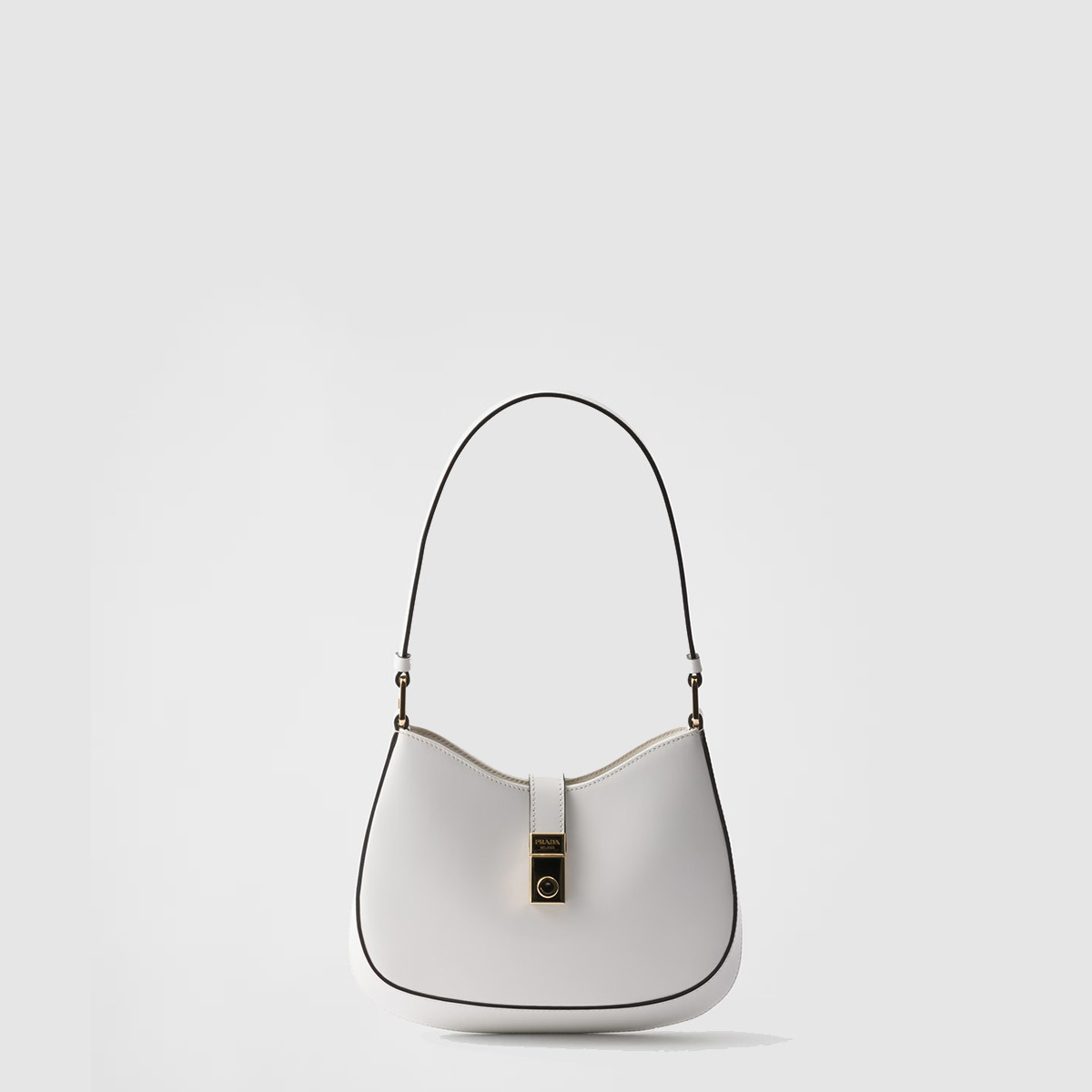 프라다 클레오 브러쉬드 가죽 숄더백 1BC169