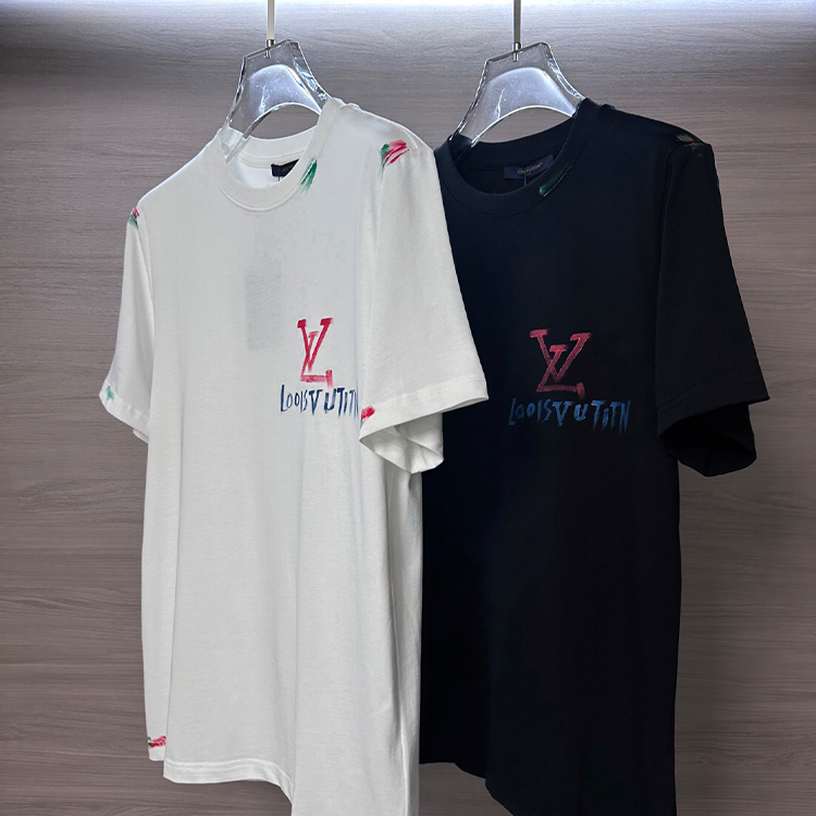 루이비통 Lv Donkey 25ss 최신 여름 반팔 크루넥 티셔츠