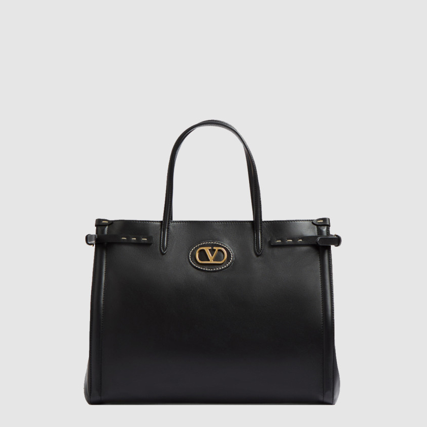 발렌티노 가라바니 앙티브 미디엄 카프스킨 쇼퍼백