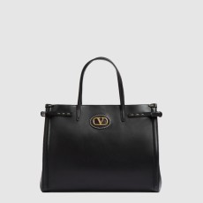 발렌티노 가라바니 앙티브 미디엄 카프스킨 쇼퍼백