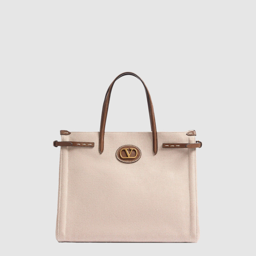 발렌티노 가라바니 앙티브 미디엄 카프스킨 쇼퍼백