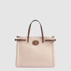 발렌티노 가라바니 앙티브 미디엄 카프스킨 쇼퍼백