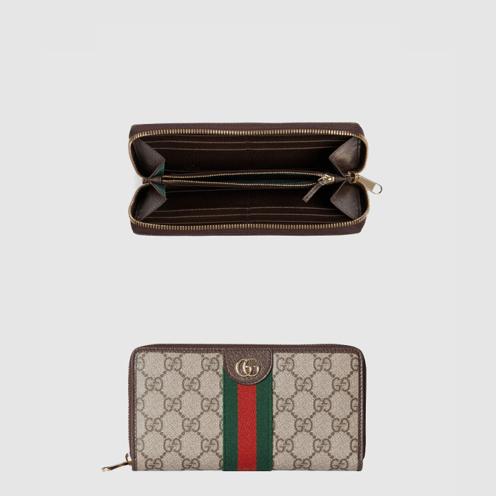 구찌 오피디아 컬렉션 풀 지퍼 지갑 838484