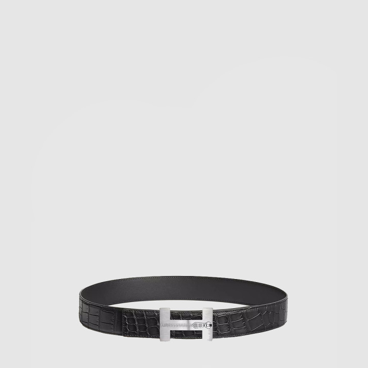 에르메스 퀴즈 페르미 아웃 벨트 버클 & 가죽 스트랩