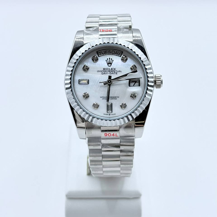 로렉스 데이 데이트 실버 크리스탈 2025 오이스터 Ro103