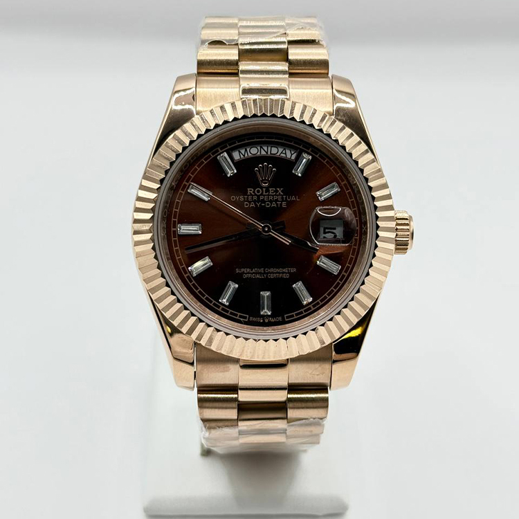 롤렉스 데이데이트 228235 초콜릿 다이아 셋팅 프레지던트 RO116