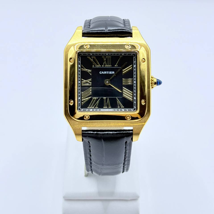 까르띠에 산토스 뒤몽 블랙 금장 CS42