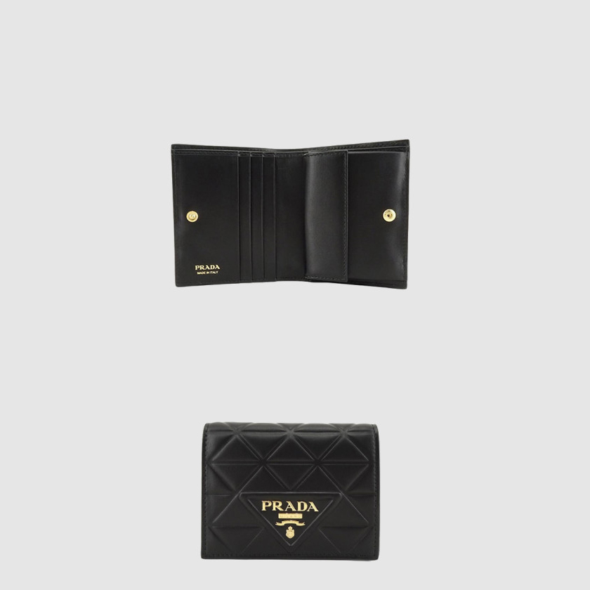 프라다 모노크롬 카드지갑 1M0204