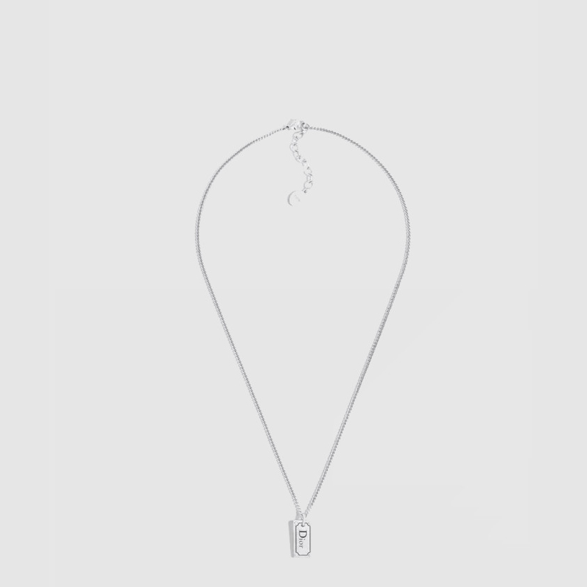디올 플레이트 펜던트 목걸이 N2909
