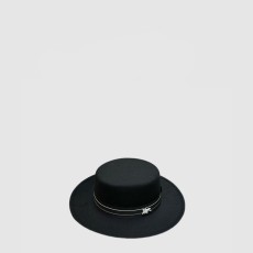 디올 넓은 챙 플랫 탑 모자 5T241