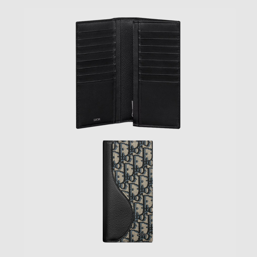디올 Saddle 버티컬 장지갑 2ADBC