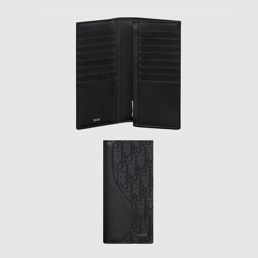 디올 Saddle 버티컬 장지갑 2ADBC