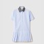 미우미우 플리츠 스트라이프 드레스 MF5399