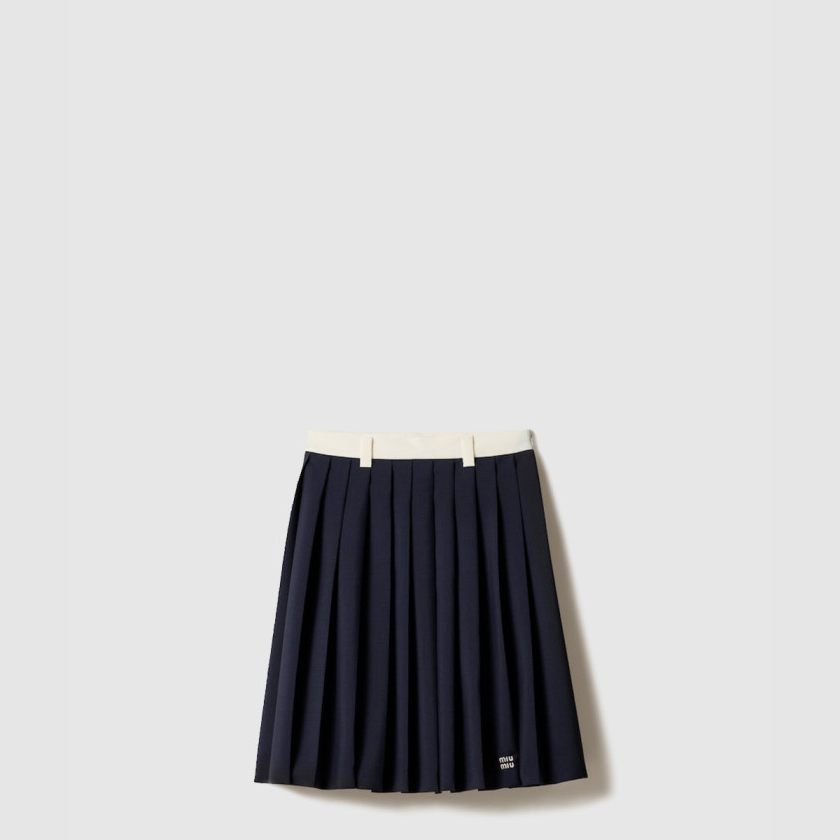 미우미우 키드 모헤어 스커트 MG2052