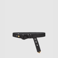 펜디 리얼 가죽 금속 장식 와이드 벨트 8C0589